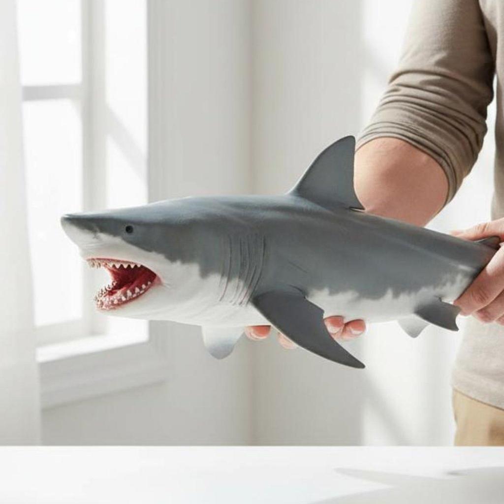 Megalodon Toy Sturdy Figurine Washable for Shelf Display