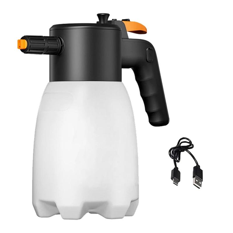 USB Rechargeable Handheld Foam Sprayer 1.7L Snow Foam Cannon For Car Wash Cleaning