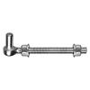 Outdoor Gate Hinge Repair Hardware, 304 Steel J-Bolt with Threaded Bolt Mount and Washers for Fence Installation Work