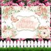 Rosa Schmetterling Geburtstag Kulissen für Mädchen Party Decor Requisiten Kinder BabyShower Foto Fotografie Hintergrund Schmetterling Dekoration