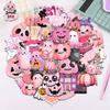 50 Pink Halloween Creative Children's Sticker Sheets for Journal and DIY Decoration