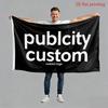2D Flat - Custom Flag, Multiple Sizes Available, 2D Flat - Personalized Banner with Your Logo/Text, Vibrant Red And White Design, for Indoor/Outdoor P