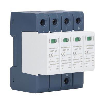 Surge Protective Device 40KA 4P SPD Protector Industrial DIN Rail Installation AC 275V