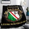 1pc Legia Warsaw Print Flannel Blanket, High quality Comfortable for All Seasons, Home Decor, Warmth and Comfort, Perfect for Christmas Gifts68