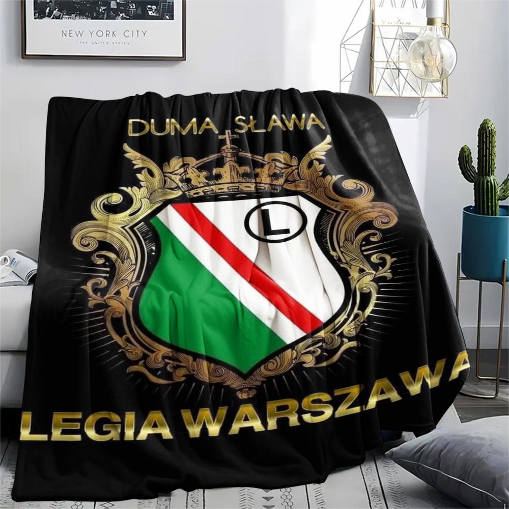 1pc Legia Warsaw Print Flannel Blanket, High quality Comfortable for All Seasons, Home Decor, Warmth and Comfort, Perfect for Christmas Gifts68