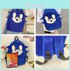 Sac à dos pour enfants Sonic Grande capacité, Cartable mignon dessin animé étudiant, Style Nylon Bleu/maofeng, 20L ou moins