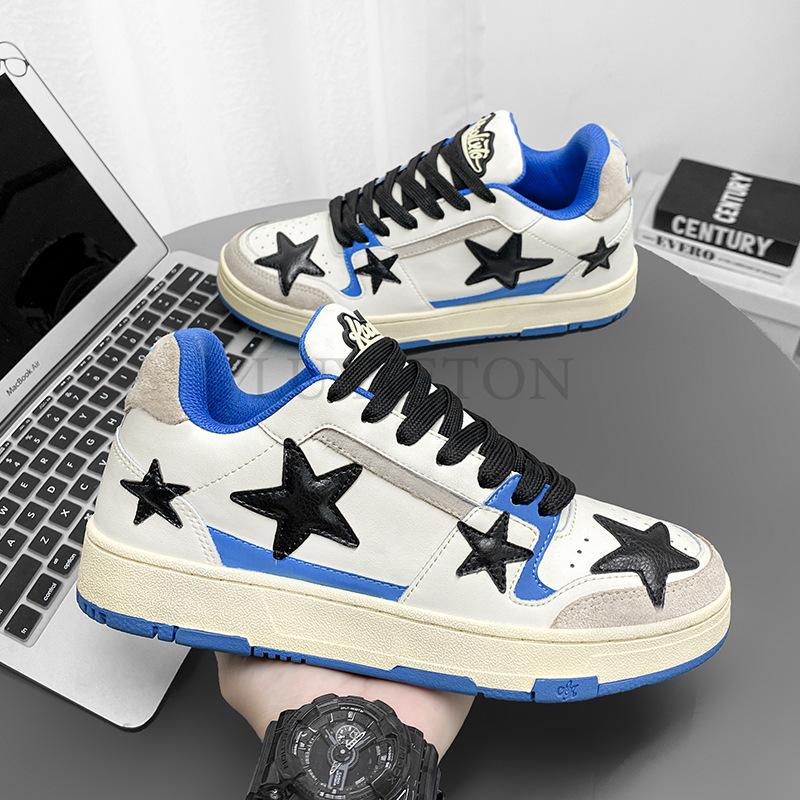 Women Shoes for Men Tennis Retro Y2K Star Punk Skateboard Shoes Fashion Male Sneakers Couples Gym Outdoor Sports Casual Shoe