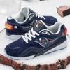 SAUCONY Shadow 6000 אגדת חורף רטרו קז'ואל זמש ריפוד מונע החלקה עמיד למים נעלי ריצה נמוכות יוניסקס נעלי ריצה כחול לבן S79032-1