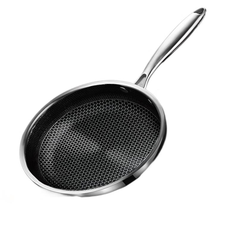Zhi Shi Stainless Steel Honeycomb Non-Stick Frying Pan
