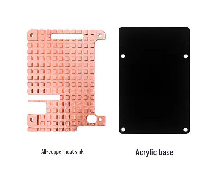 Raspberry Pi 4B Pure Copper Heatsink Radiator for Passive Cooling