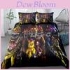 High Definition Digital Print 3 Piece Bedding Set For Us Size Bed Sheets