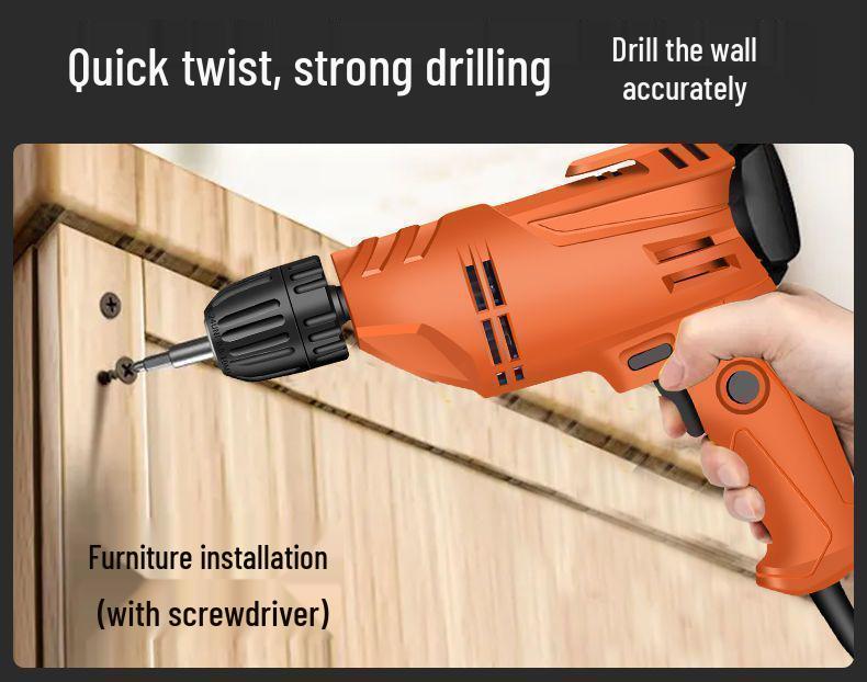High-Power Handheld Electric Drill and Screwdriver - 220V