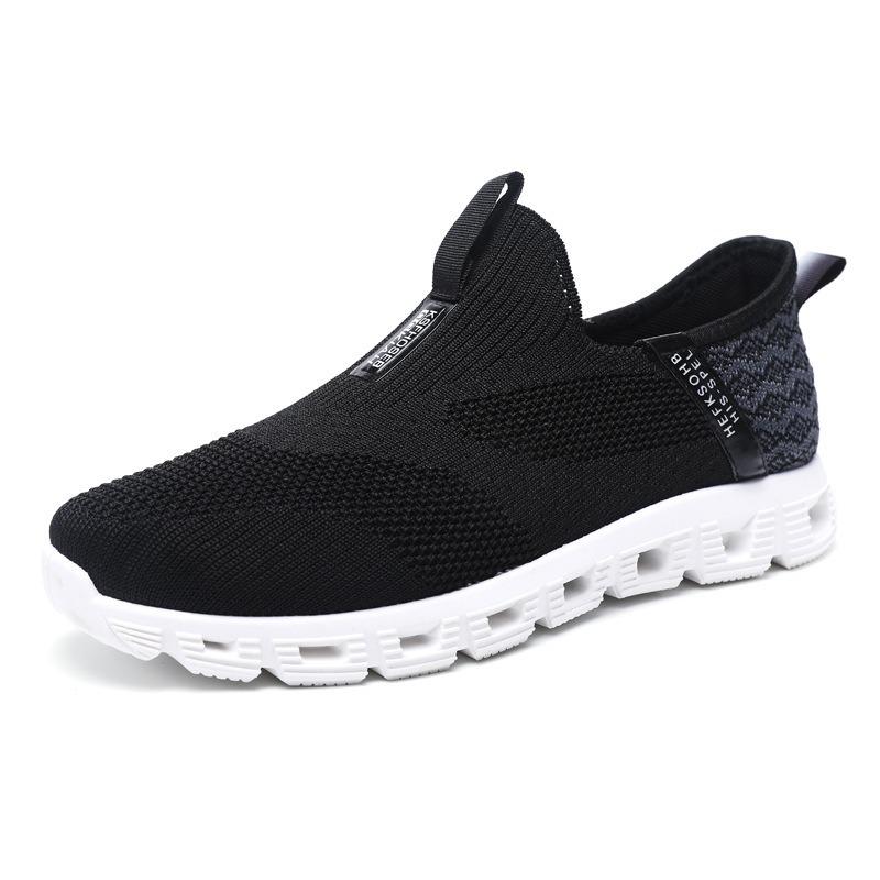 Men's New Trendy Comfortable Breathable Slip-On Casual Shoes, Low Top Lightweight Athletic Sneakers, Plus Size Walking Shoes for Dad
