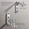 2pcs 270 Degree Rotation Rotating Pivot Hinge Stainless Steel Left Right Door Hinge  Cabinets