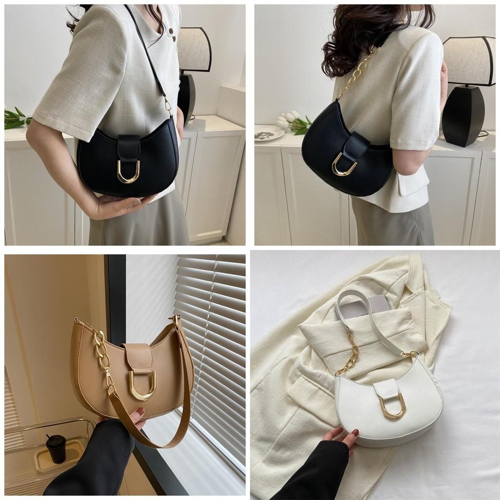 Trendy Minimalist Solid Color Shoulder Bag For Women Fashionable Pu Material Small Size Suitable For Daily Outfits
