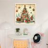 Xmas Tree Printed Cross Stitch Kit DIY 11CT Thread Art Needlework Wall Decor