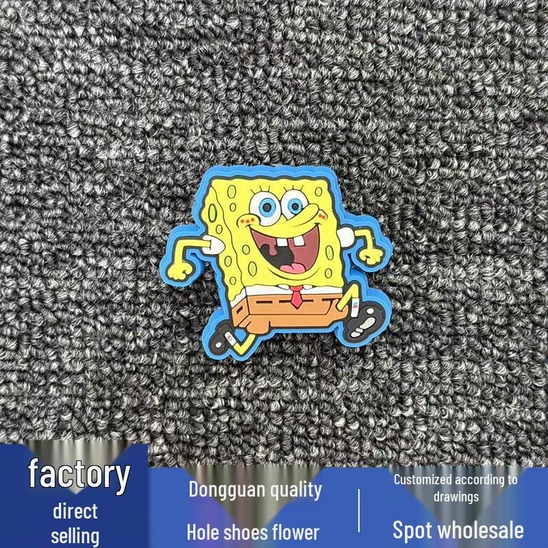 SpongeBob Style PVC Flower Buckle Shoe Decorations
