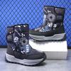 Jungen Winter 2025 High-Top Schneestiefel mit dickem Plüschfutter - Outdoor Baumwollstiefel für Kinder