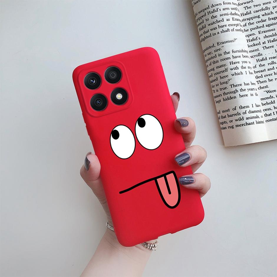 Fundas For Honor X8A 2023 Case Soft Silicone Cute Heart Back Cover Phone Cases for Huawei Honor X8a Case HonorX8A Coque Bumper
