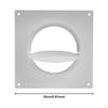 Air Vent Duct Connector Flange 4 inch Ducting Coupling Wall Plate for Laundry Room