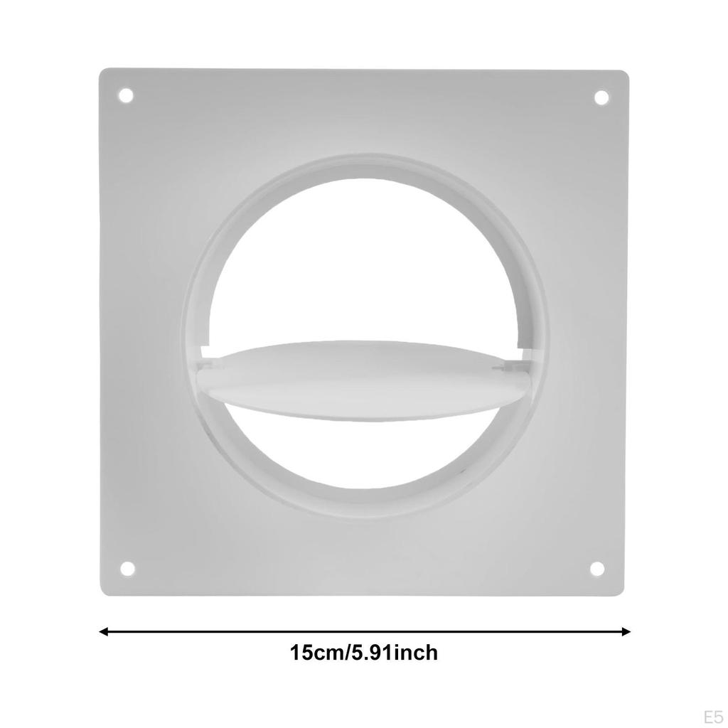 Air Vent Duct Connector Flange 4 inch Ducting Coupling Wall Plate for Laundry Room