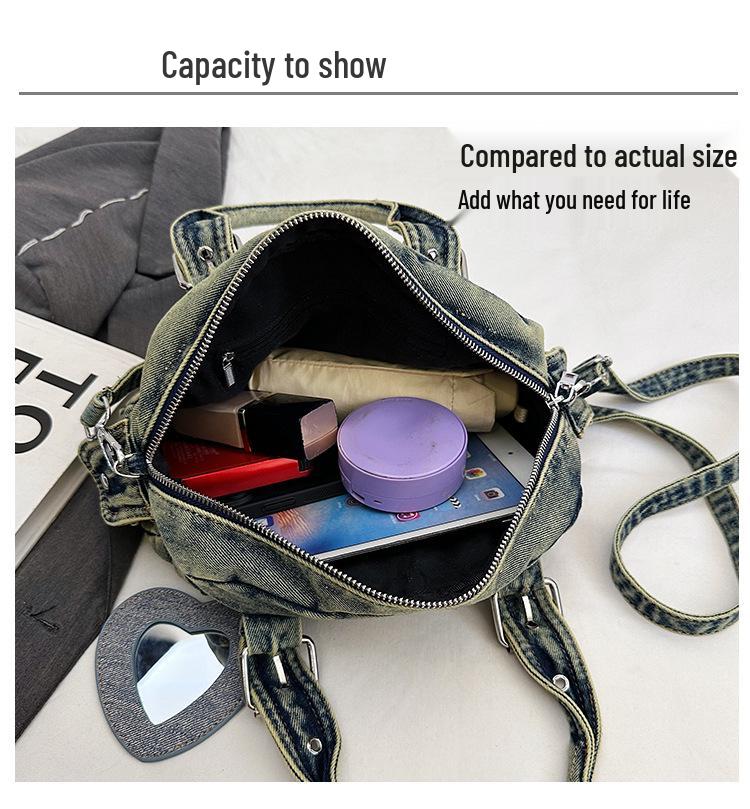 2025 Autumn Women's High-End Luxury Denim Shoulder Bag