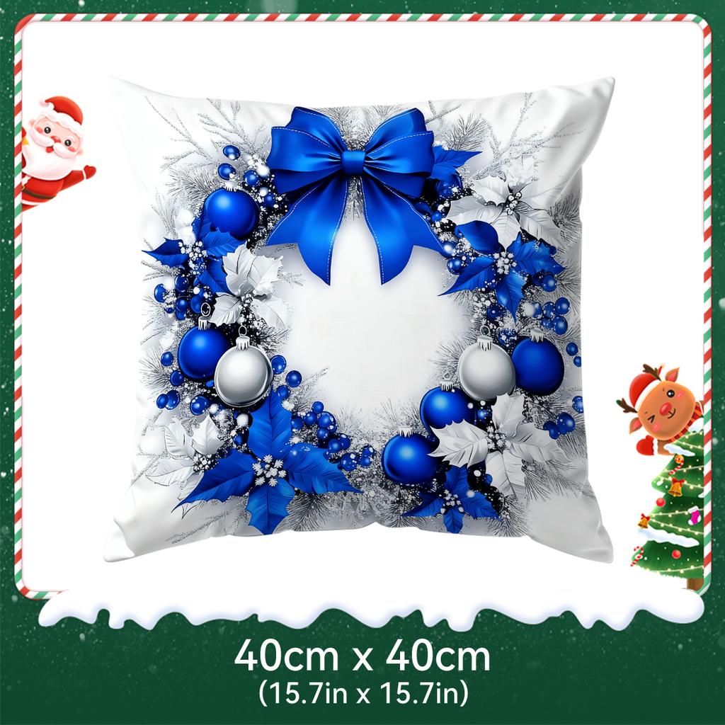 Christmas Decorations Pillowcase Bedroom Sofa Cushion Cover 100% Polyester Living Room Cushion Pillowcase Home Decor