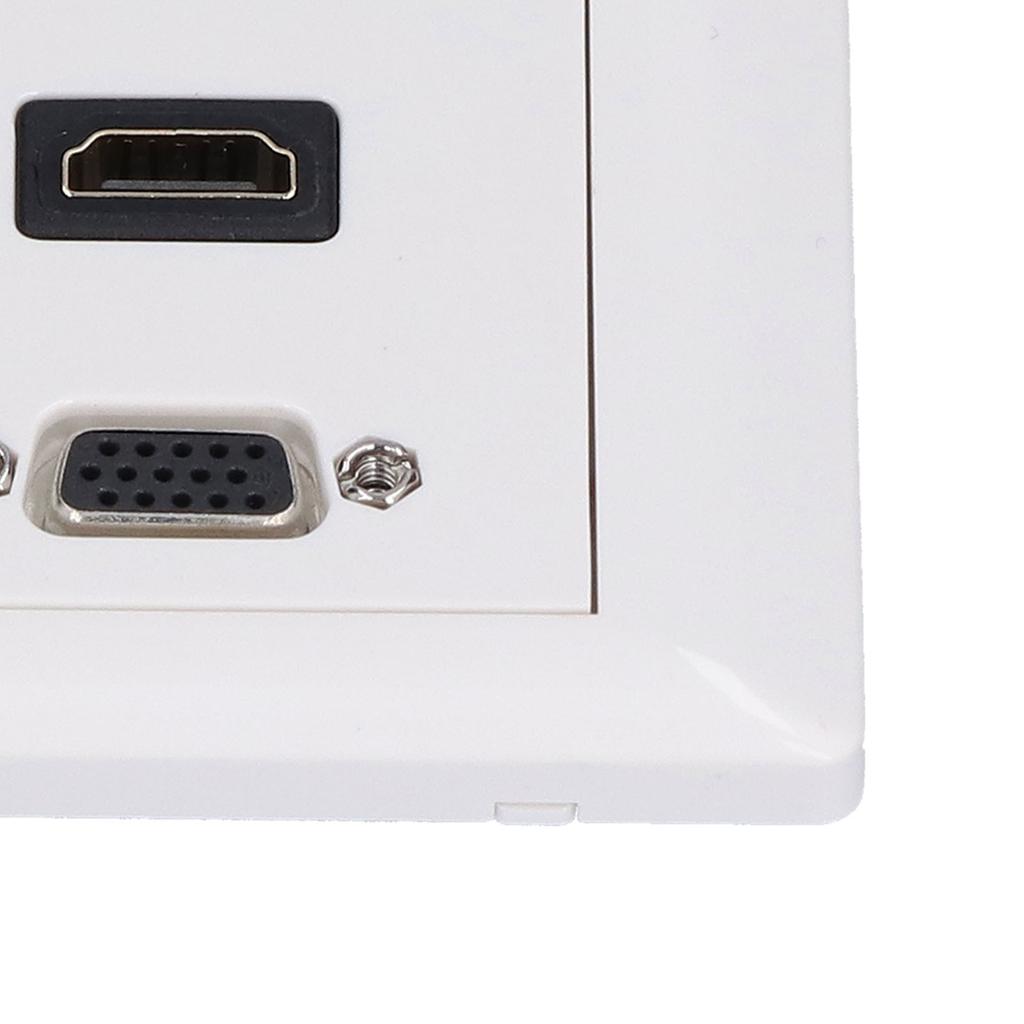 VGA 3 RC A   Video Wall Plate 1080P AV Wall Socket with High   ABS Plastic for Home Theater HDTV Set Top Box Digital TV