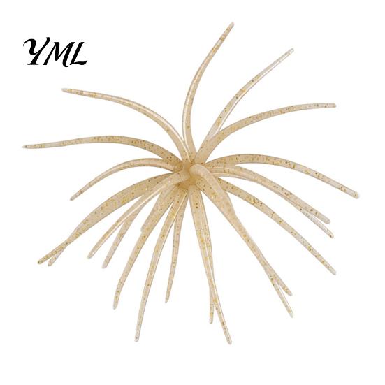 Elastic Soft Baits for Saltwater Floating Sea Urchin Lures, Highly TPE Bionic Fishing Baits, Finesse Lures Weed Lines Flexible Realistic Tentacles