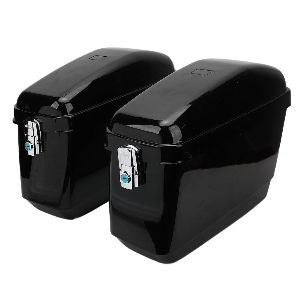 Motorrad-Hartschalen-Satteltaschen 45L Fassungsvermögen Wetterfestes Motorrad-Sattel-Hartgepäckkoffer mit Schlüsseln und Montagekit