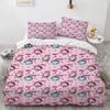 Kids Duvet Cover Sets Twin Boys Girls Bedding Set 3D Print Unicorn, Dinosaur, Bear, Bed Quilts Cover Sets  For Adult,Single Size