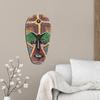 Thai Mask Hand Painted Wall Hanging Chiseled Ornament