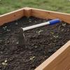 Stainless Metal Hand Hoe Rust Resistant Garden 3 Prong Cultivator for Flower Bed, Digging Soil