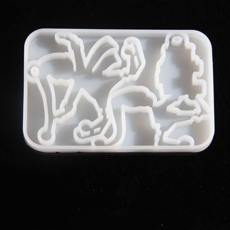 Silicone Elf Pendant Mold Easy Demolding Epoxy Mould For Handmade Jewelry Keychains Christmas Tree Ornaments