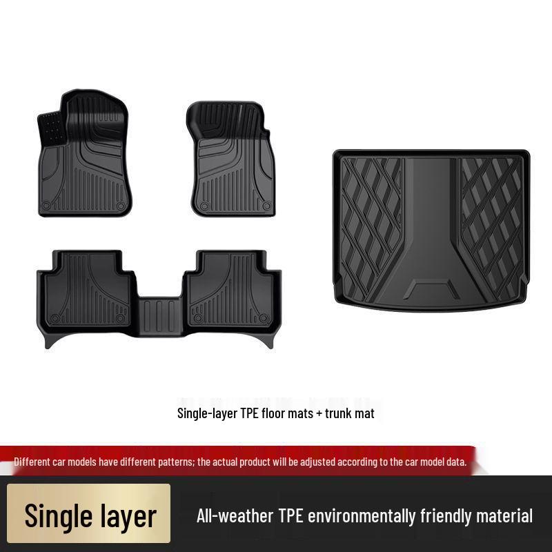 Volkswagen Touareg Floor Mats (2011-2025) - Original Style, Full Coverage, TPE, Wear-Resistant, Anti-Slip