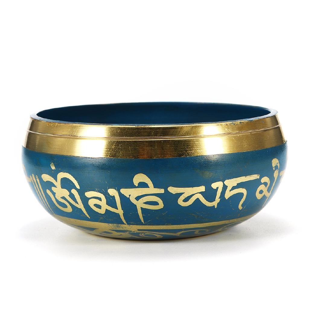 Singing Bowl Chakra Meditation Tibetan Buddhism Yoga Healing Relaxation Low Frequency Sound Deep Into Body Core Blue New
