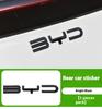 For BYD Seagull Byd Dolphin Surf Dolphin Mini 2023-2025 Blackened Car Logo Modification Black Car Badge Sticker Decoration