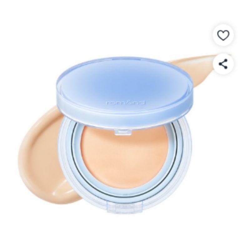 Rom&nd Hydrating Glow Cushion Foundation K-Beauty Bare Water Cushion Base Makeup SPF Coverage
