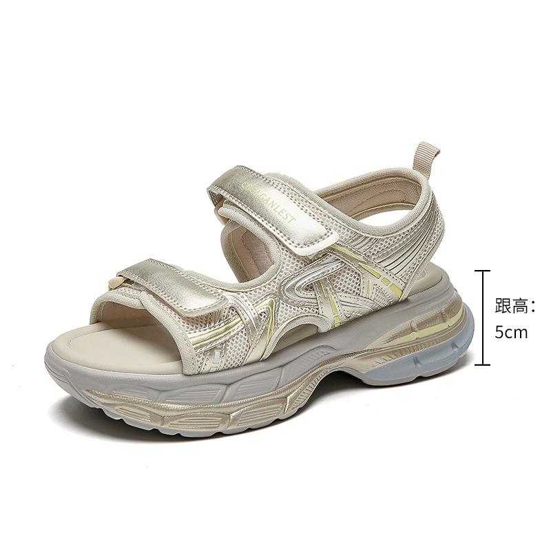 2025 New Women's Sandals Women's Fashion Sports Sandals Velcro Premium Platform Summer Women's Shoes