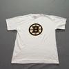 Boston Bruins T-Shirt Junior Herren Größe L Grafikdruck Hockey Lounge Weißes T-Shirt