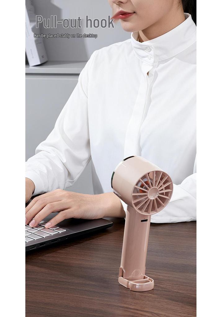 2026 Portable USB Ice Cooling Fan with Carabiner, Semiconductor Refrigeration, and High Wind Power