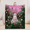 Halloween Flannel Blanket 3D Printed Blanket For Office Home Camping Nap Leisure Blankets Halloween Gifts For Home Decor