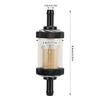 Motorcycle Fuel Gasoline Filter Carving ABS Heat Resistance for 6mm Diameter Motorbike