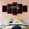 5 Pièces Affiche d'Art sur Toile Décoration Voiture RS6 Peinture Murale Salon Impression Chambre à Coucher Décoration Modulaire Maison