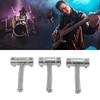3PCS Ziny Alloy Guitar String Saddles Silver Bridge Saddle Set Metal Bridge Saddles  Electric Guitar
