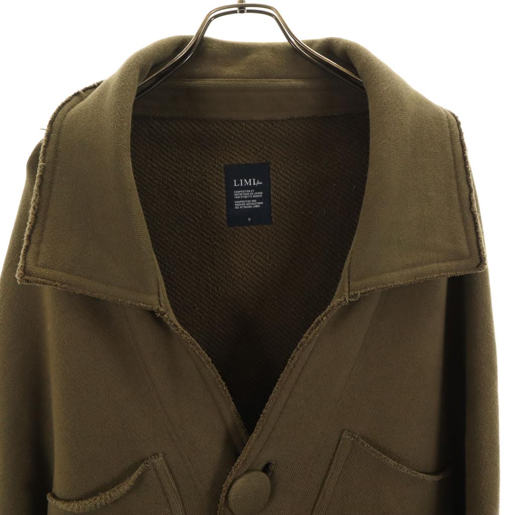 LIMI Feu Made In Japan Sweat Work Coat S Olive Youji Yamamoto Women Used