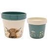 Country Living Set of 2 Planters - Highland Cow