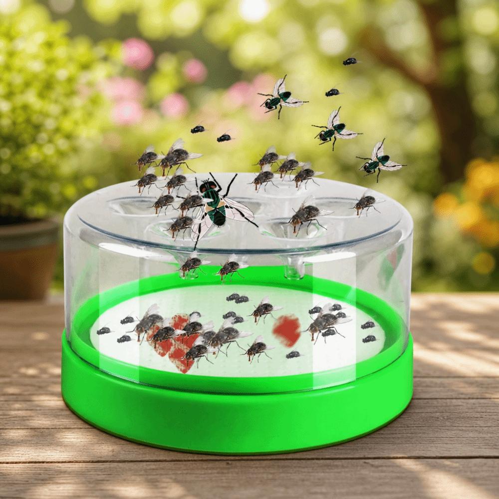 Safe Plastic Fly Trap Box 7 Holes Mosquito Killler Practical Pest Trap Device Farm