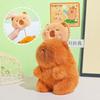 Soft Pulling Rope Capybara Dolls Key Ring Cartoon Capybara Keychain  Car Key Accessories
