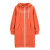 Damen Casual Kapuzenjacke mit Reißverschluss und Taschen
